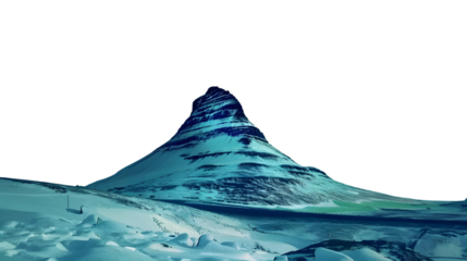 Mesmerizing View of Aurora Borealis or Northern Lights Over Kirkjufell Mountain in Iceland