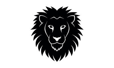 Lion head logo icon, lion face vector Illustration, on a isolated background, EPS