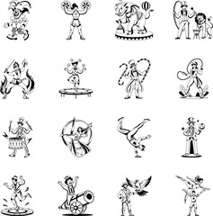 Collection of Moods Hand Drawn Icons 
