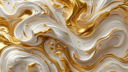 Gold liquid marble background luxury style