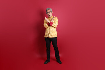 50s Asian Man in Changshan dress