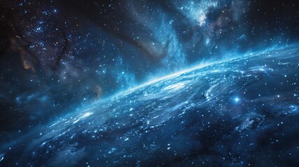 Fototapeta premium Abstract vivid color wave express and emphasize energetic signal. Seamless texture of vividness curve swirling convey sense of harmony and wonderful scene perfect for effect and graphic design. AIG53.