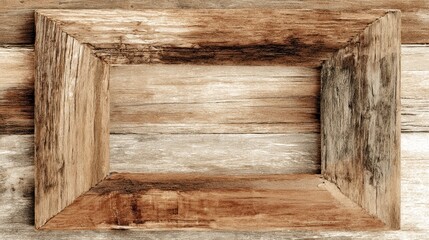 Empty rectangular frame adaptable for var-1 - Branding Home Empty Interior Frame