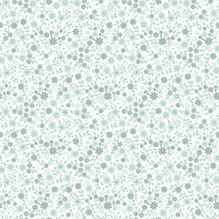 Flower pattern. Ditsy floral seamless pattern. Small little flower background. Repeat pattern. Ditsy print. Botanic surface design. Ditsy floral flower pattern for fashion, fabric, wrapping, decor