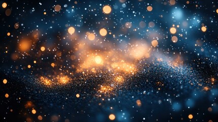 Fototapeta premium Enchanted Glittering Universe: A Celestial Abstract