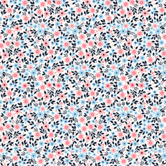 Flower pattern. Ditsy floral seamless pattern. Small little flower background. Repeat pattern. Ditsy print. Botanic surface design. Ditsy floral flower pattern for fashion, fabric, wrapping, decor