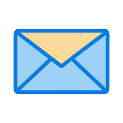 Simple Mail Envelope Flat Icon Design