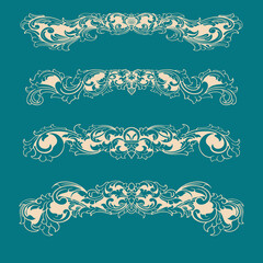 set of decorative elements