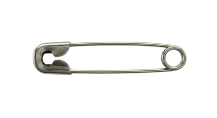 safety pin on white transparent background PNG