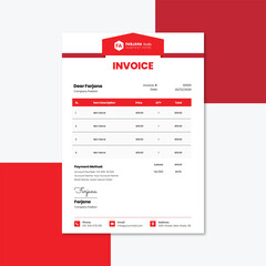 Unique business and invoice template