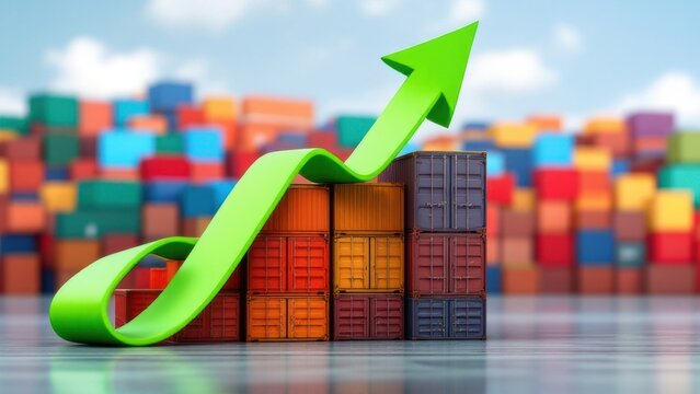 USA EU and China tariffs war. Import fees and trade dispute