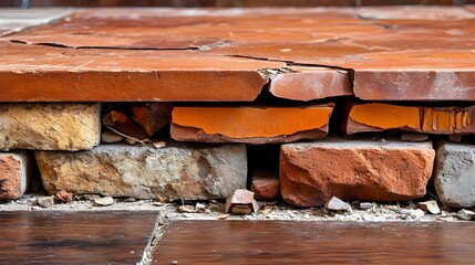 Cracked Brick Wall Texture Background - Grunge textures