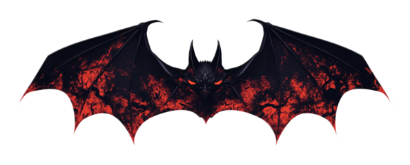 Bat for Nocturnal Wildlife and Nature Decor - Isolated on White Background