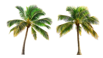 Fototapeta premium Coconut tree isolated on transparent background.