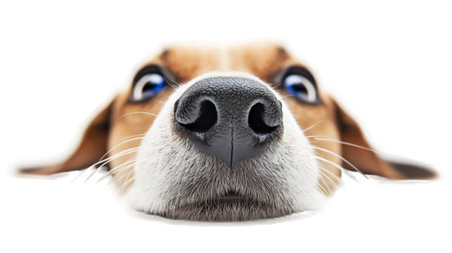 Beagle for Dog Breed and Wildlife Art - Isolated on White Background