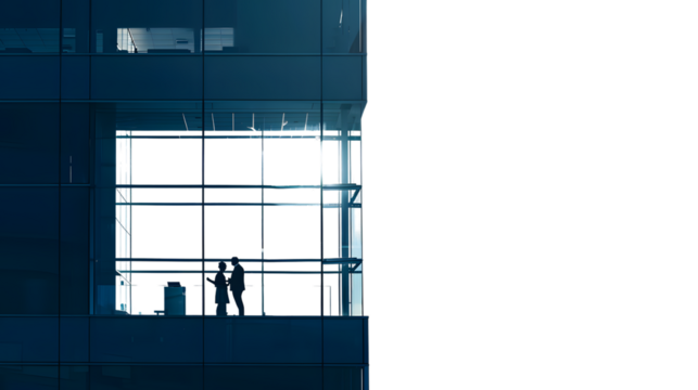 Professional Business Discussion in Modern Office Setting by a Group of Diverse Business People Conversing Near the Window - Powered by Adobe