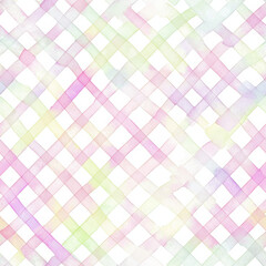 Soft watercolor crosshatch pattern in pastel tones