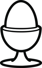 Isolated cartoon vector illustration of a globe with a fork, a black concept symbol