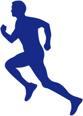 Silhouette Athlete Running icon
