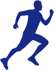 Silhouette Athlete Running icon
