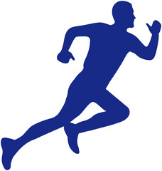 Silhouette Athlete Running icon
