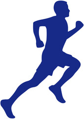 Silhouette Athlete Running icon
