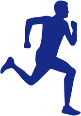 Silhouette Athlete Running icon
