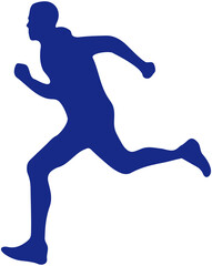 Silhouette Athlete Running icon
