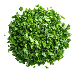 Obraz premium Chopped Parsley Fresh Herb Garnish Ingredient,