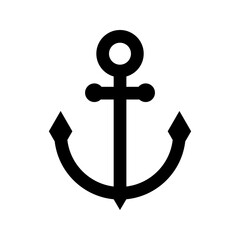 Anchor icon. Anchor icon symbol. Anchor icon vector. Ship anchor illustration.