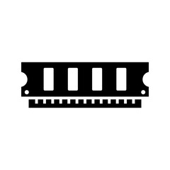 Memory icon vector, RAM icon vector. 