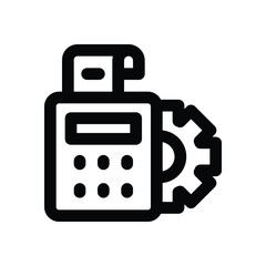 payment system line icon. Clean and minimalist vector icon for websites, mobile apps, presentations, and logos. Fully scalable and customizable for any project.