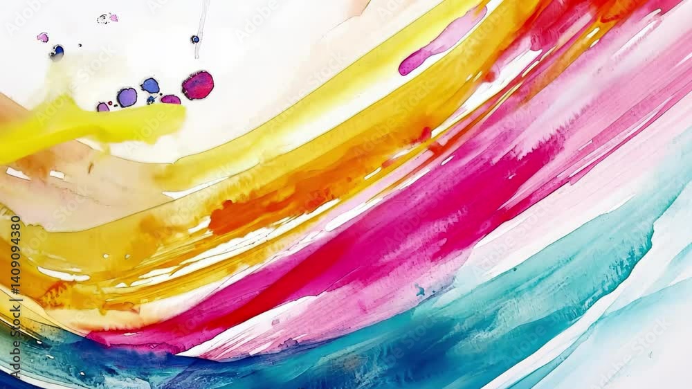 Poster bright abstract motion art with colorful flowing patterns in dynamic shapes, animated background of 