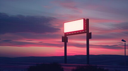 sunset in the mountains