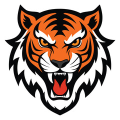 Animal Head Mascot Logo Vector | Wild Animal Face Icon Design