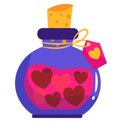 vector illustration of a fragrance jar