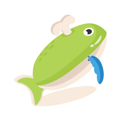A handy 3d style icon of dolphin toy