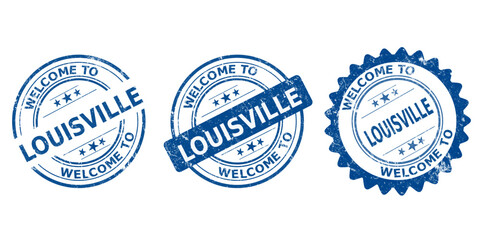 Louisville, blue old stamp sale 