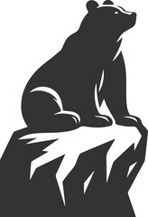 Forest bear animal silhouette