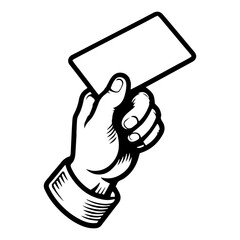 Minimalist Hand Holding a Coupon