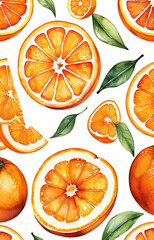 set of orange slices