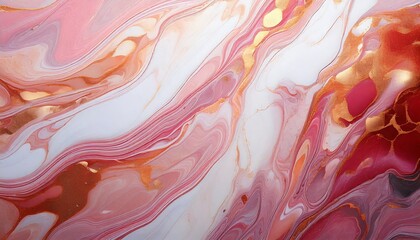 ピンクと白の大理石