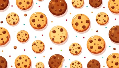 Obraz premium Cartoon illustration of cake with white background and blank space for writing qoutes