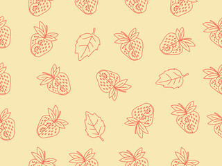 strawberry pattern background. Strawberry slice pattern background. Seamless pattern of red strawberry halves and slices background.
