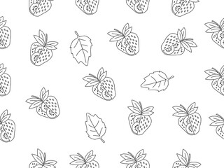 strawberry pattern background. Strawberry slice pattern background. Seamless pattern of red strawberry halves and slices background.
