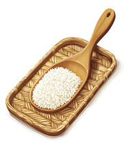 rice-related illustrations and smart farming technologies, focusing on grains, plants, cultivation, and innovative agricultural solutions for commercial use.