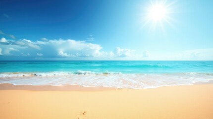 Beautiful Beach Background Natural