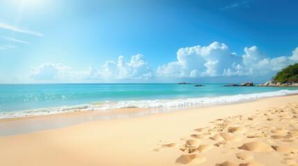 Beautiful Beach Background Natural