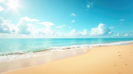 Beautiful Beach Background Natural