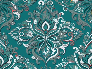 Fototapeta premium ornamental round lace pattern, ornamental round ornament, ornamental round lace pattern illustration, abstract floral ornament, abstract flower background, abstract floral background